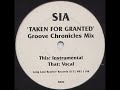 sia taken for granted groove chronicles remix