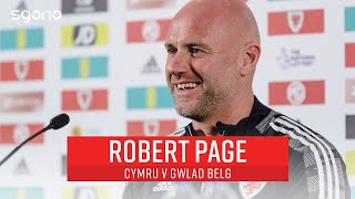 Rob Page: "Everytime we play Belgium we know that we're in for a tough game" | UEFA Nations League