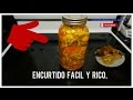 encurtido facil y rico,  las recetas de anita