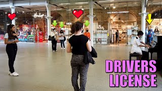 Finding Olivia Rodrigo Drivers License at a Train Station Piano | Cole Lam 14 Years Old