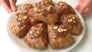 누텔라 스콘 만들기 초코칩 스콘 만들기 누텔라 헤이즐넛 초코스콘 만들기 Nutella Chocolate Scone Recipe 누텔라 초코칩 스콘 레시피 누텔라 요리 레시피