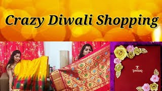 నా దీపావళి shopping jewelry and saree