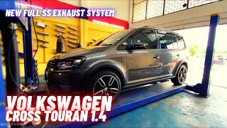 New Full SS Exhaust System | VOLKSWAGEN CROSS TOURAN 1.4