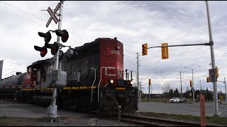 Local CN Train at Integrated Traffic Light Crossing