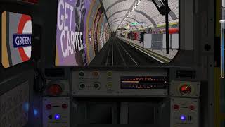 OpenBVE-LU Jubilee Line Charing Cross to Baker Street (Cabview)