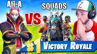 Ali-A *WINNING* SOLO vs SQUADS in Fortnite: Battle Royale!