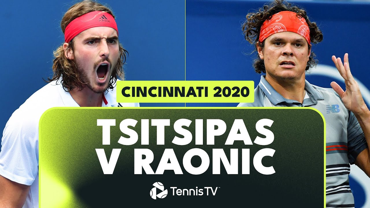 Stefanos Tsitsipas Vs Milos Raonic: Cincinnati 2020 Highlights! 🤝 - YouTube