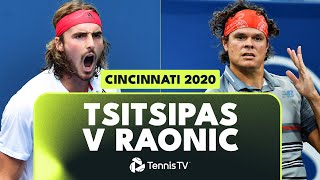 Stefanos Tsitsipas vs Milos Raonic: Cincinnati 2020 Highlights! 🤝