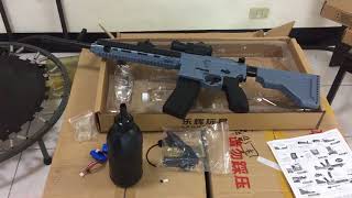 【炙哥】超遠射程樂輝HK416電動水彈槍開槍