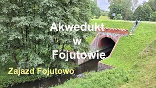 Akwedukt w Fojutowie. Zabytek architektury hydrotechnicznej. Zajazd Fojutowo. Kujawsko-Pomorskie.