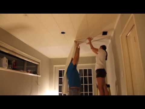 Wallpaper Ceiling Installing In Japan 2 Paintable Hanging Wallpaper On The Ceiling