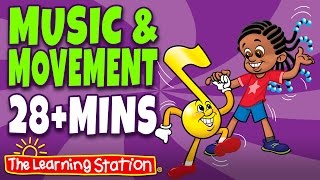 Herman the Worm ♫ Popular Action, Movement, Camp Songs & Brain Breaks Playlist for Children
