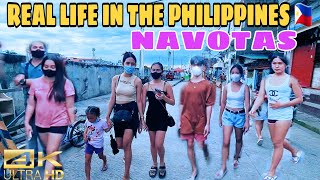 Real Life Between Malabon and Navotas Road That is Being Made into a Basketball Court 4k phtourvlog