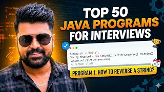 Top 50 Java Programs - Program 1. How to reverse a String?
