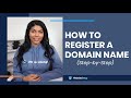 How to Register a Domain Name (Step-by-Step)