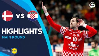 Denmark vs Croatia | Highlights | Main Round | Men's EHF EURO 2022