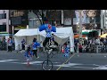 2018 10 21堺まつり にぎわいゾーン 八田荘一輪車祭り演技2