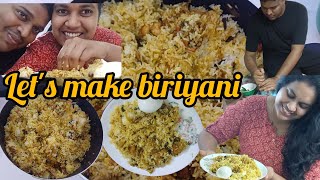 first time cooking fried chicken ദം ബിരിയാണി with kettion😋#youtube #food #husbanwifecomedy #biriyani