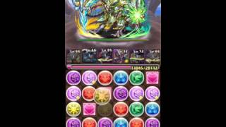 【パズドラ】ガイノウト降臨！超絶地獄級 ソロ安定周回（覚醒堕ルシ）