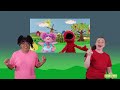 sesame street i spy orange with elmo and abby in american sign language asl