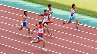 2011山口国体 少年男子B 100ｍ 予選4組 2011 10 08桐生祥秀