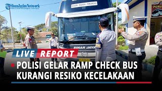 Polres Ponorogo Gelar Ramp Check Bus di Terminal Seloaji, Kurangi Resiko Kecelakaan