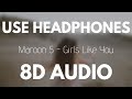 Maroon 5 - Girls Like You (8D AUDIO) ft. Cardi B