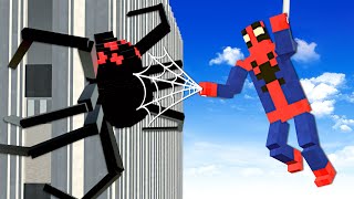 Ragdoll SPIDER-MAN vs GIANT SPIDER! (Teardown)