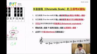 免費教學 | ABRSM 五級樂理考試課程 | Question 3.6 (Chromatic Scale)