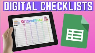 How to make DIGITAL CHECKLISTS for TEACHERS