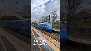 Lumo 803 \u0026 Azuma 80x #train #trainspotting #lner #networkrail #lumo #tone