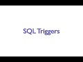 SQL Triggers