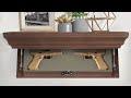 Timber Vaults hidden gun shelves overview. Quick access gun safe shelf to store your firearm