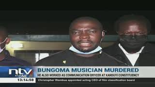 Popular dancehall musician in Bungoma murdered a few meters from his home