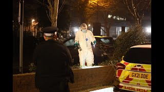 Large crime scene after reports of a Stabbing in Worthing