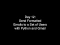 Python tutorial for beginners - Send Formatted Emails to a Set of Users with Python