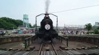 梅小路蒸気機関車館（京都鉄道博物館）　ＳＬ転車台回転