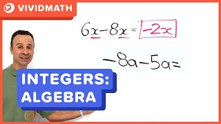 Simplify Basic Algebraic Expressions: Negative Numbers - VividMath.com