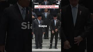 5 Anggota Tim Sukses yang Masuk Kabinet Prabowo #shorts