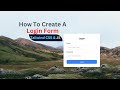 How To Create Login Form Using Tailwind CSS & Javascript For Beginners