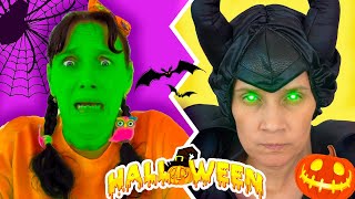 Funny Halloween story with teacher and student adventures