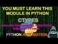 YOU SHOULD LEARN THIS MODULE IN PYTHON - CTYPES. (CALLING WINDOWS DLL FUNCTIONS TO AUTOMATE WINDOWS)