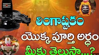 Lingashtakam Meaning in Telugu | లింగాష్టకం యొక్క పూర్తి అర్థం#kartikamasam2024