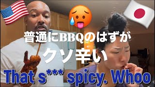 BBQ goes wrong🥵もう夫1人で買い物行かせない。