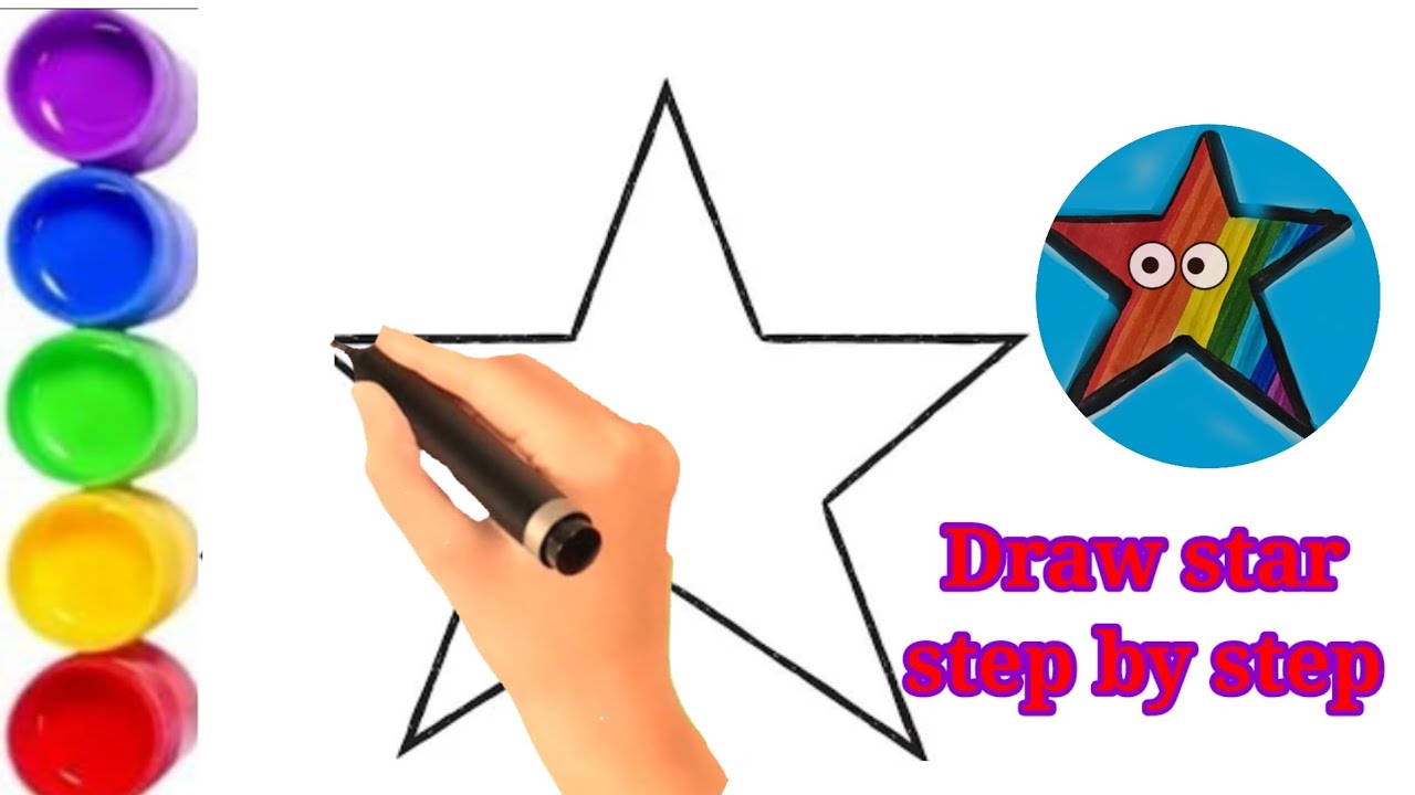 How To Draw A Perfect Star Super Easy Easy Step By Step Drawing