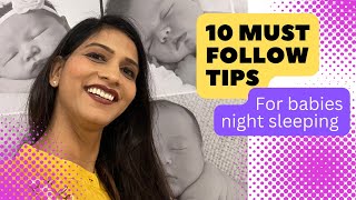 10 must follow easy tips for babies night sleep