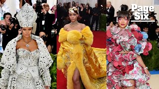 Rihanna’s iconic Met Gala looks through the years | Page Six Celebrity News