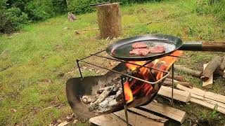 DD Tarp and DD hammocks and bonfire and yakisoba day camp　大土山憩いの森キャンプ場　【Hammock camping】