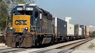 CSX EMD GP40-2 6105 (Ex-B\u0026O 4206) Leads O755