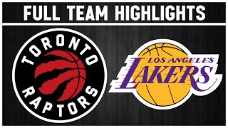 Toronto Raptors vs Los Angeles Lakers | April 2, 2024